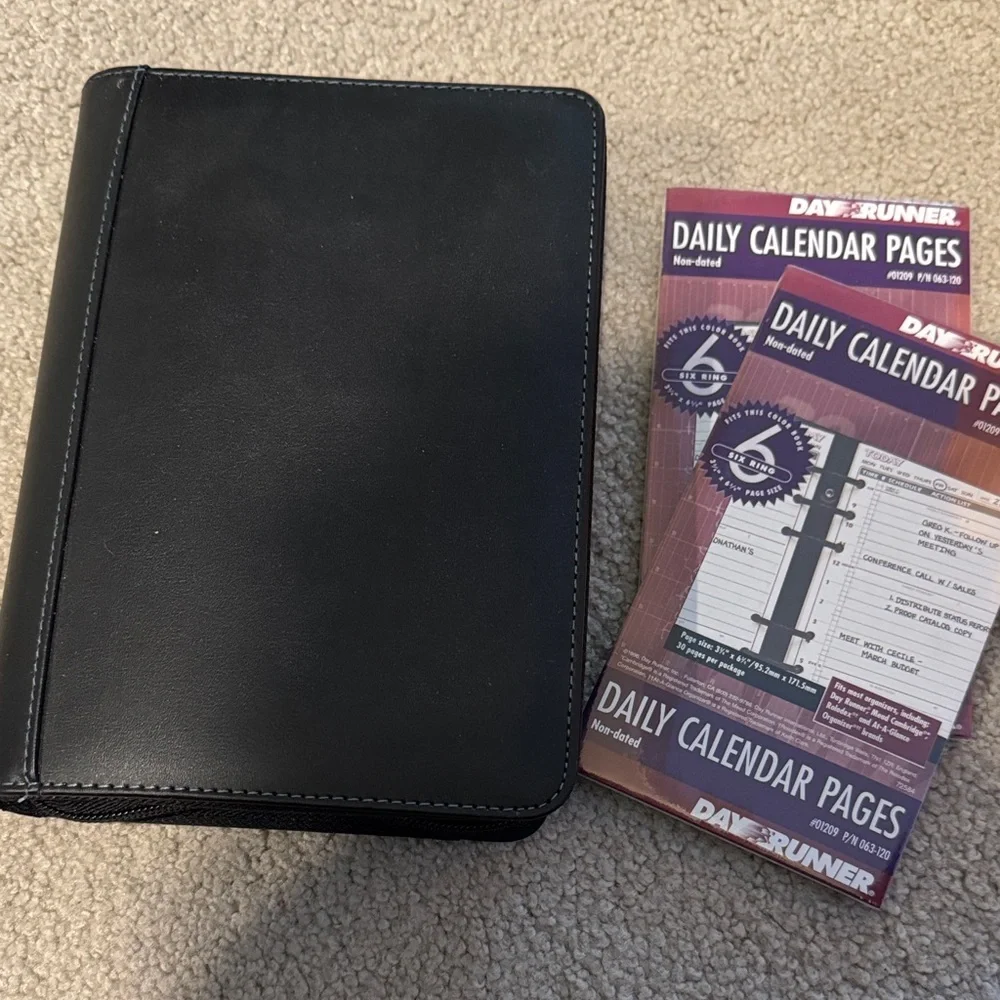 Ring-Bound Planner with Calendar Inserts